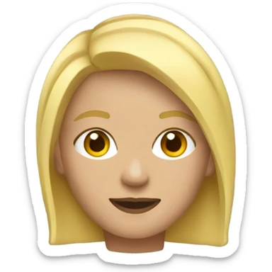 Short blonde hair red tracksuit woman  sticker