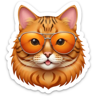 Bengal Cat with Sunglasses  sticker