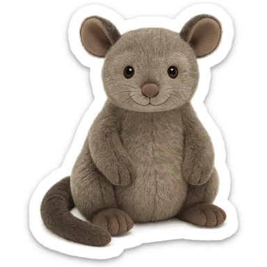 jellycat stuffed plush australian ringtail possum sticker
