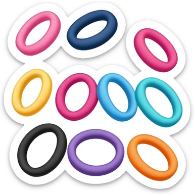 hair tie for tying hair，colourful sticker