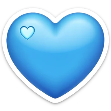 Corazón azul  sticker