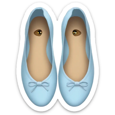 Light blue ballet flats sticker