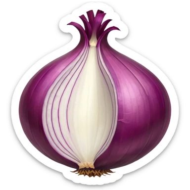 red onion sticker