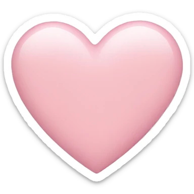 light pink heart sticker