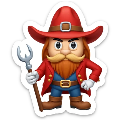 yosemite sam character cartoon sticker