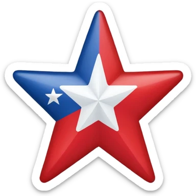 An emoji of the Texan flag sticker