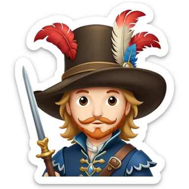A musketeer sticker