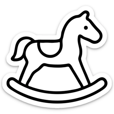rocking horse sticker
