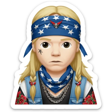 Axl rose sticker
