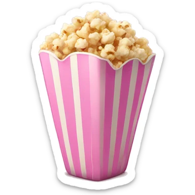 Pink popcorn sticker