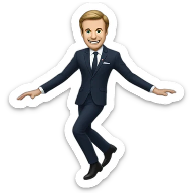 Macron Floss dance sticker