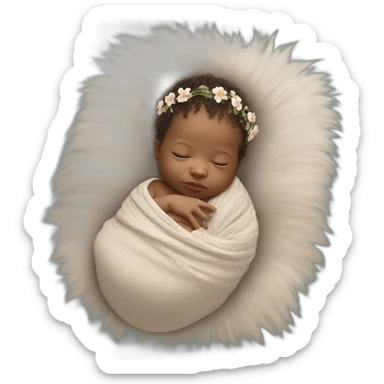 Newborn boho sticker