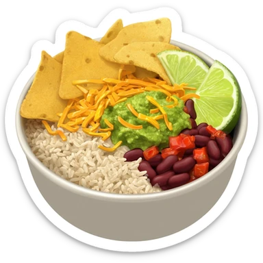 Burrito Bowl sticker