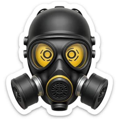  gas mask sticker