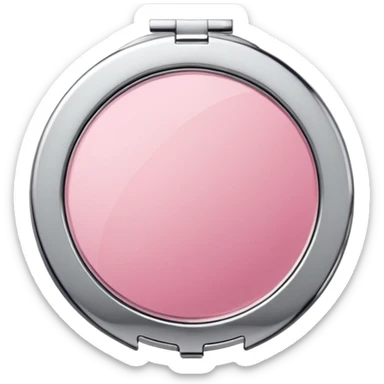 Blush compact mirror sticker