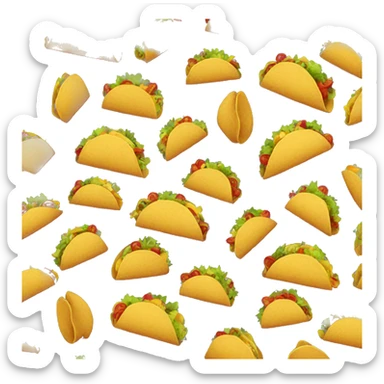 happy taco sticker