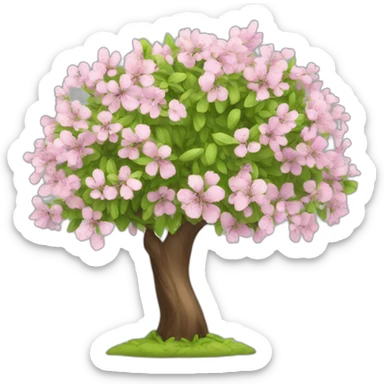 spring tree sticker
