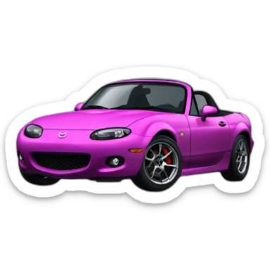 Mazda mx 5 1st generation drifting sticker