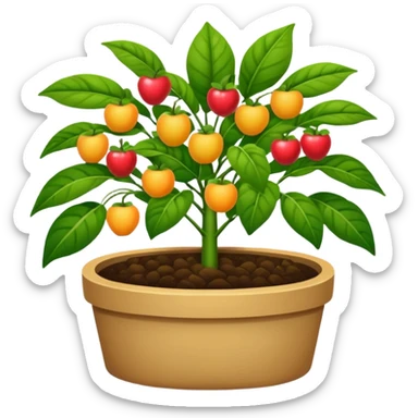 fruit plant garden bed sticker
