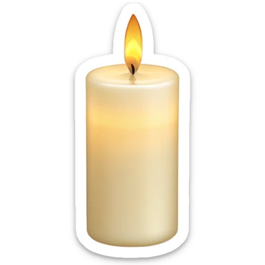 memorial candle with gentle glow sticker