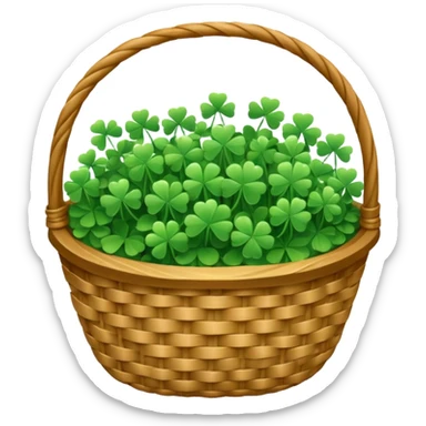 clover grain baskey sticker
