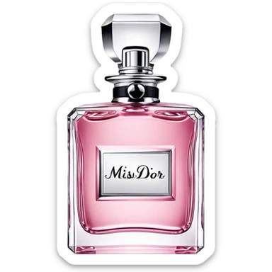 miss dior pink perfume sticker