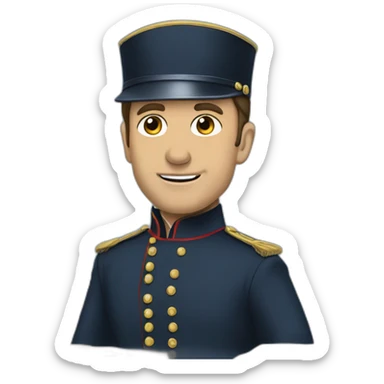 Macron-tout-nu sticker