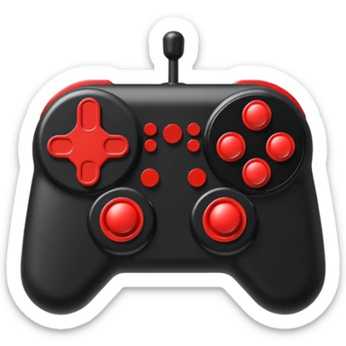 Retro joystick console sticker