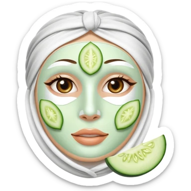 a skincare beauty mask pack for face sticker