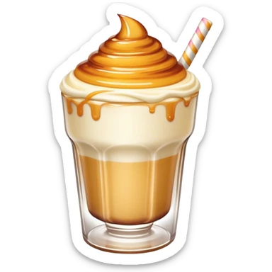Creme brulee milkshake sticker