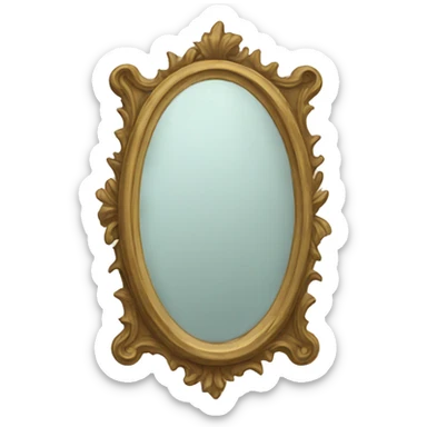 vintage mirror sticker