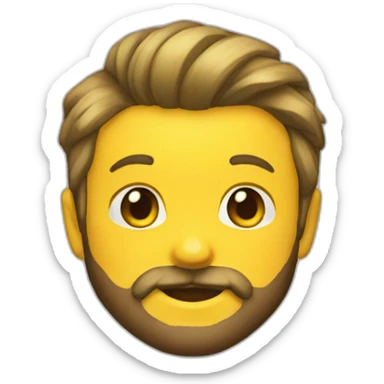 pikachu's bearded human friend sticker