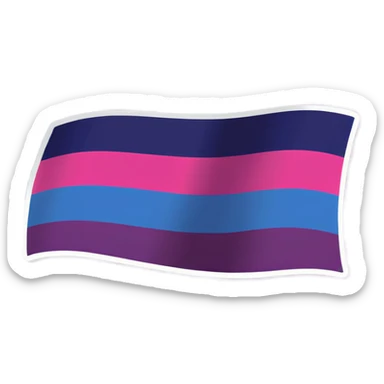 Bisexuell flag sticker
