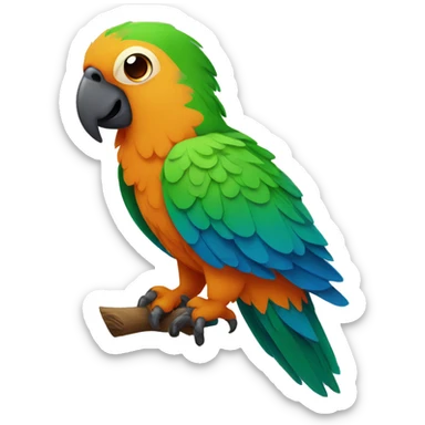 indian parrot sticker