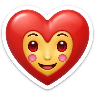 Calling love emoji sticker