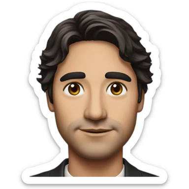 trudeau-with-dark-facepaint sticker