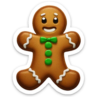 Ginger bread man sticker