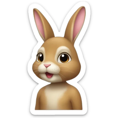 Lapin coquin sticker