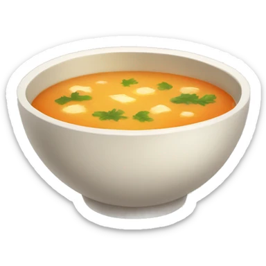 Warm bowl of soup sticker