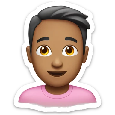 Círculo  color rosa  sticker