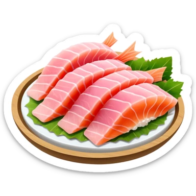 light pink sashimi 1 bite   sticker