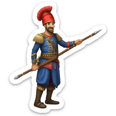 A full-length ottoman  janissary sticker