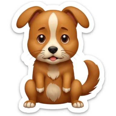 The dog is itching because of fleas, there are ticks and fleas around her sticker