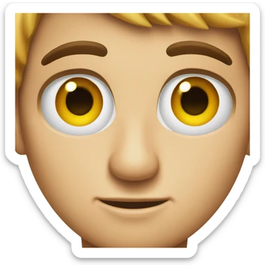 Interested eyes sticker