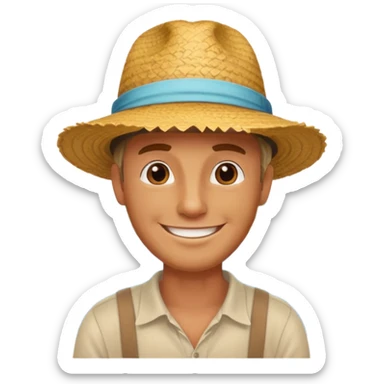 Coastal Town man sticker