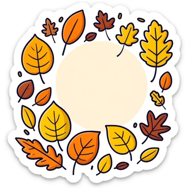 Autumn sticker
