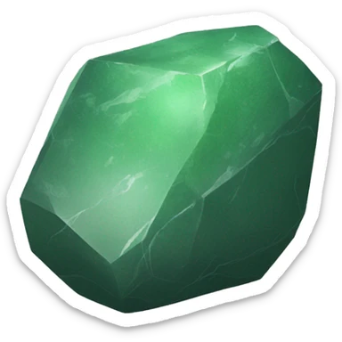 Green stone sticker