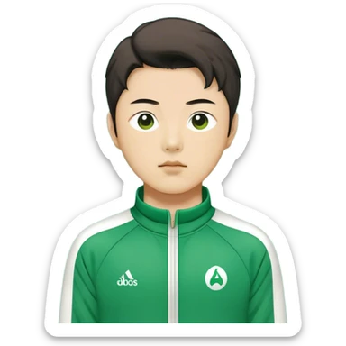 Jang Deok-su Squid game, Green player track suit sticker