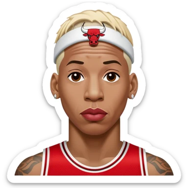 Dennis Rodman Chicago bulls #91 sticker