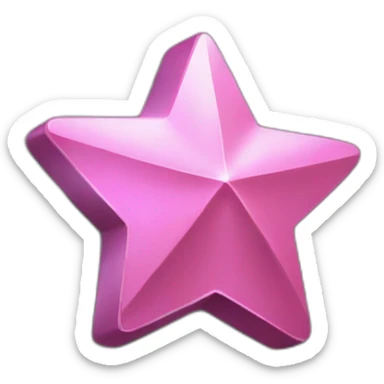 iron ingot with a pink star sticker